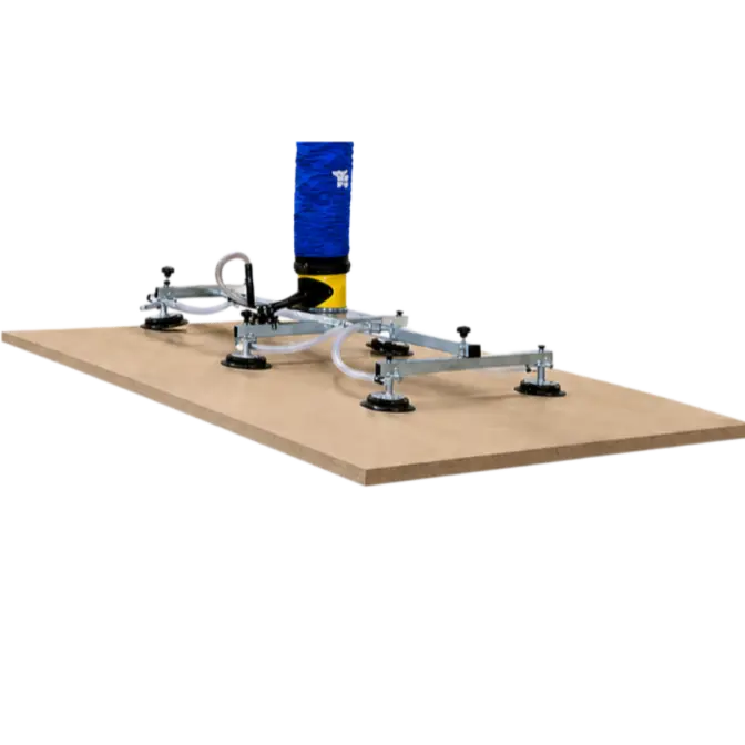 CNC router loading vacuum lifter for MDF board and particle board panel handling